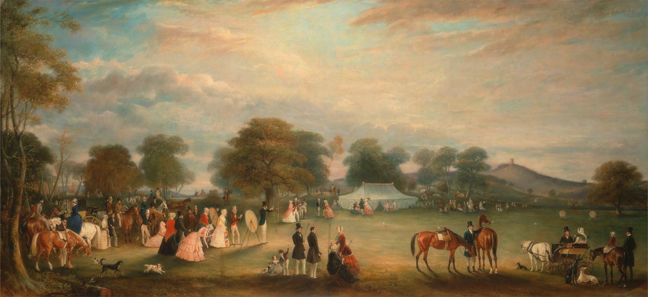 Archery Meeting in Bradgate Park, Leicestershire av John E. Ferneley