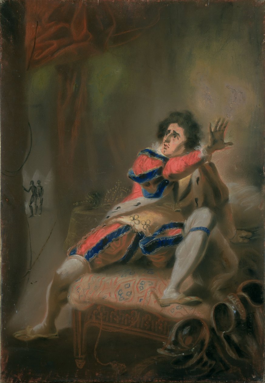 John Philip Kemble (1757-1823) som Shakespeares Richard III (pastell på pergament) av John Eckstein