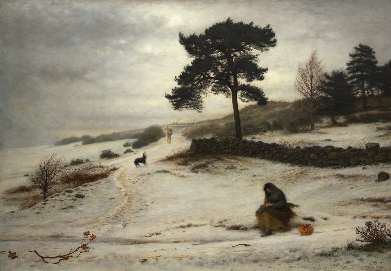 Blow Blow Thou Winter Wind av John Everett Millais