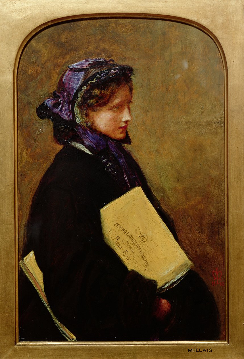 Musikälskarinna av John Everett Millais