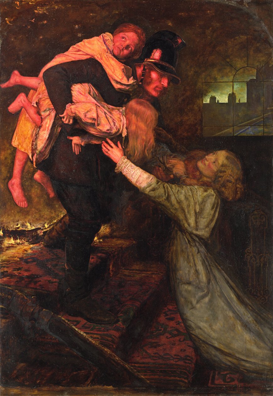The rescue av John Everett Millais
