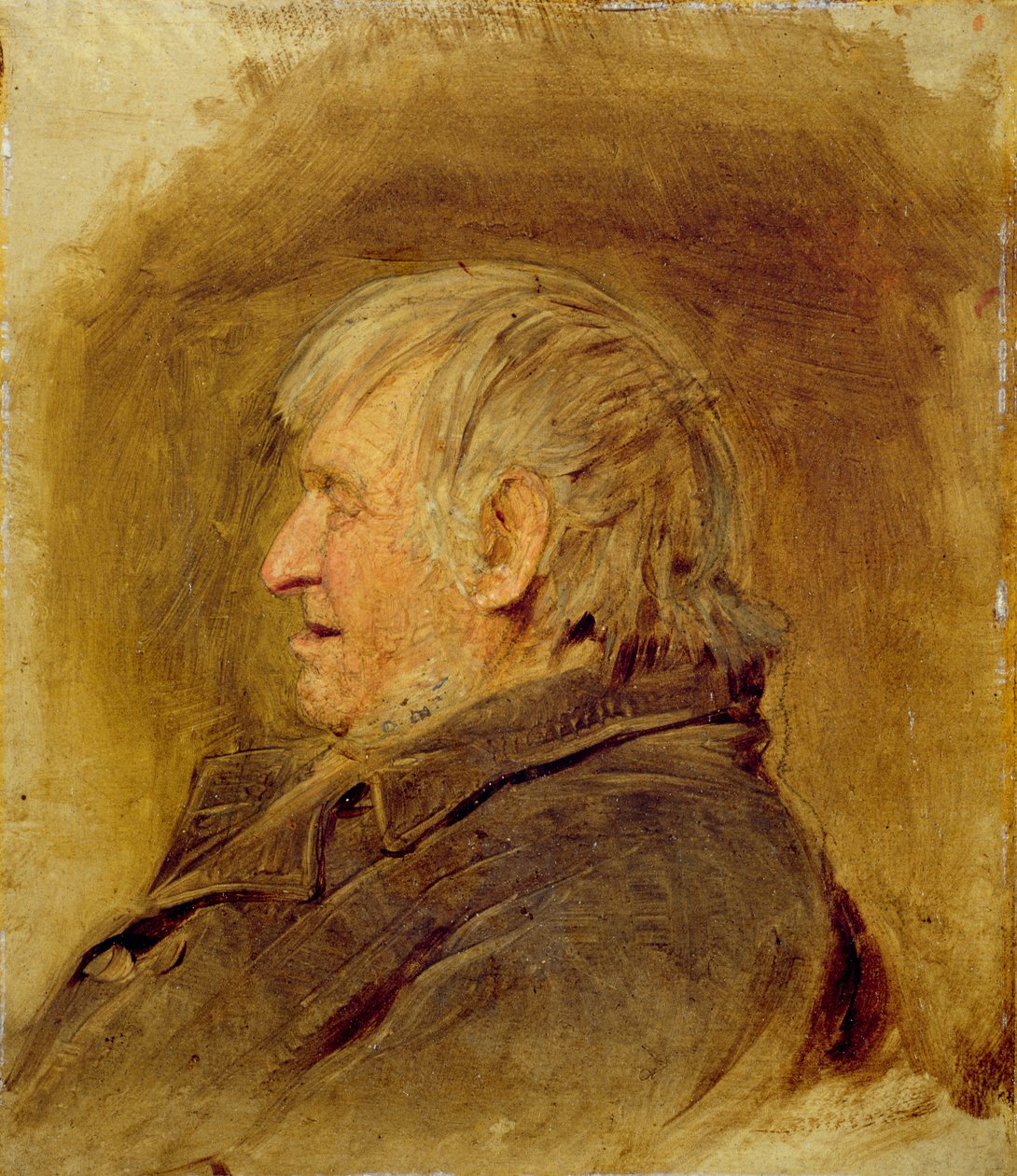 Profilstudie av en äldre man, 1884 av John Faed