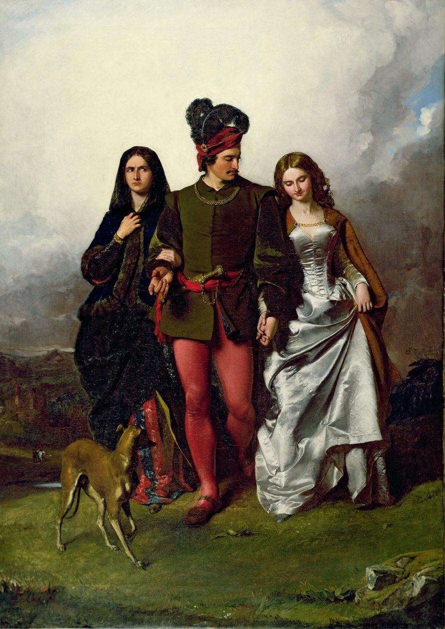 Den grymma systern, 1851 av John Faed