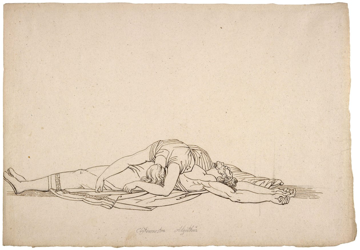 Se denna stolta förtryckare av mitt land; Choephora av William Blake av John Flaxman