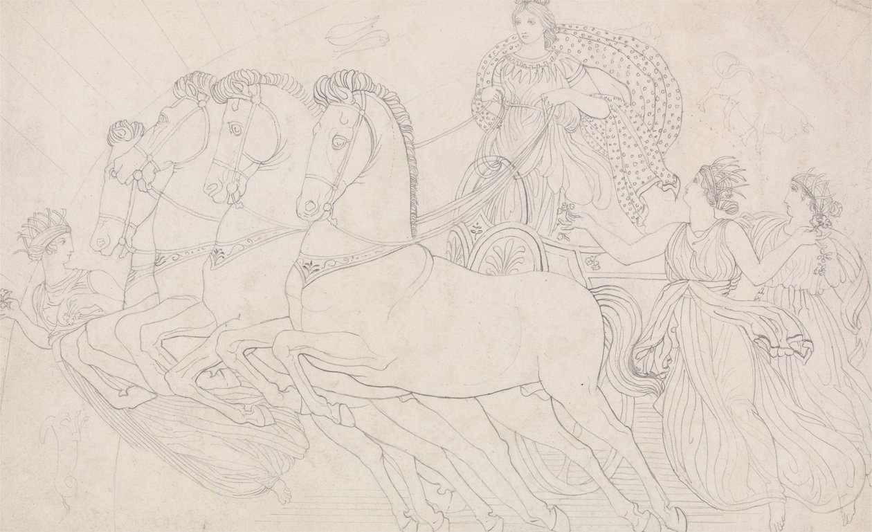 Morgonen, alldeles vacker att skåda, från Aischylos, Perserna av John Flaxman