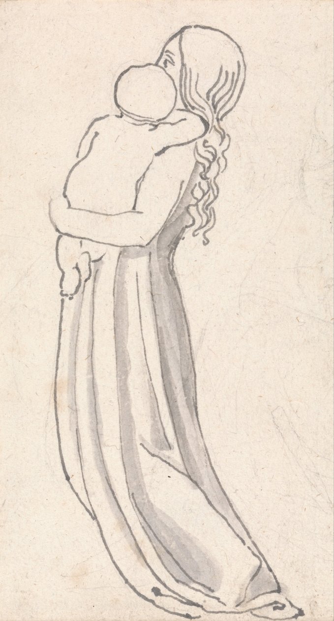 Women Carrying a Child in Her Arms av John Flaxman