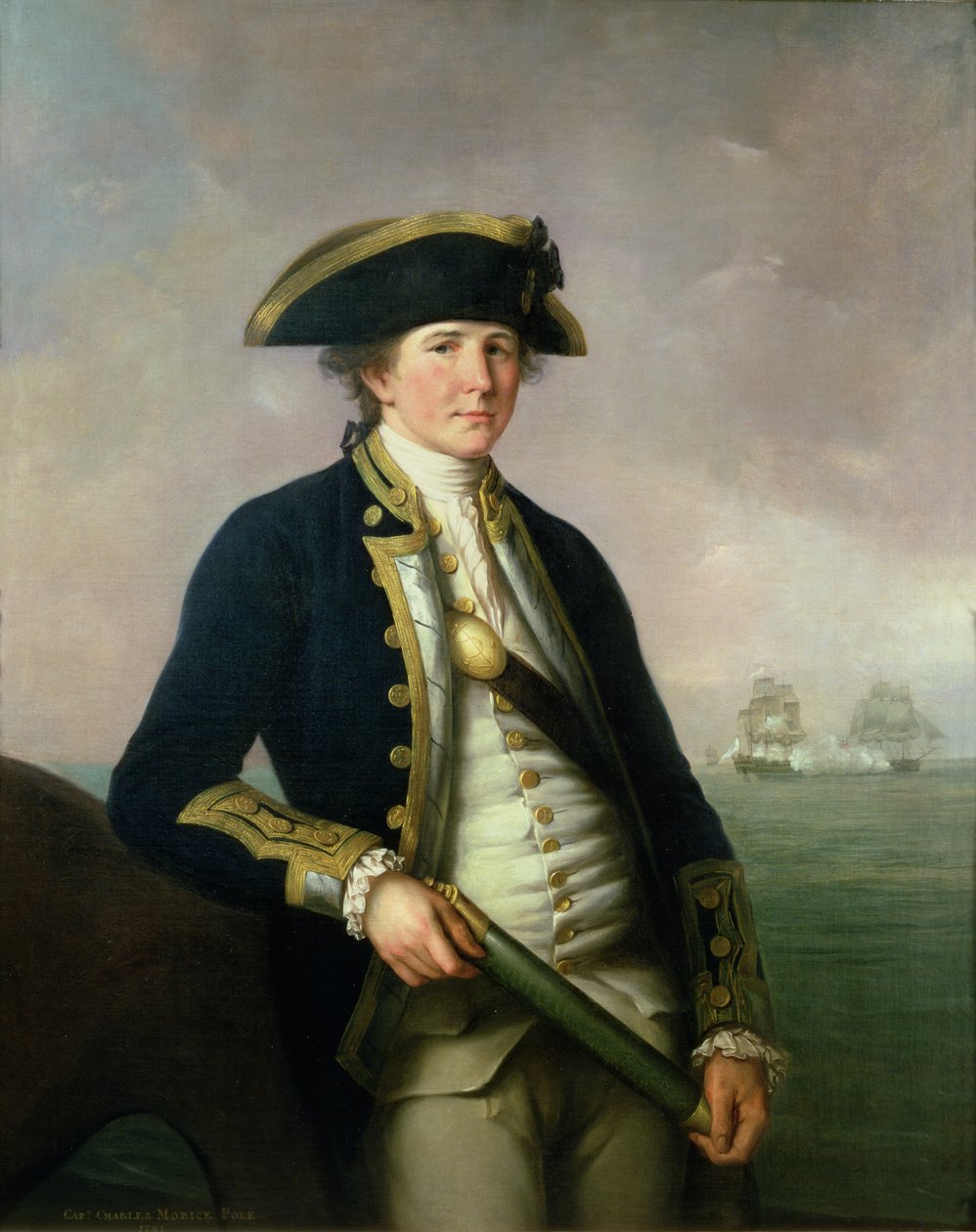 Kapten Charles Morice Pole, 1781 av John Francis Rigaud
