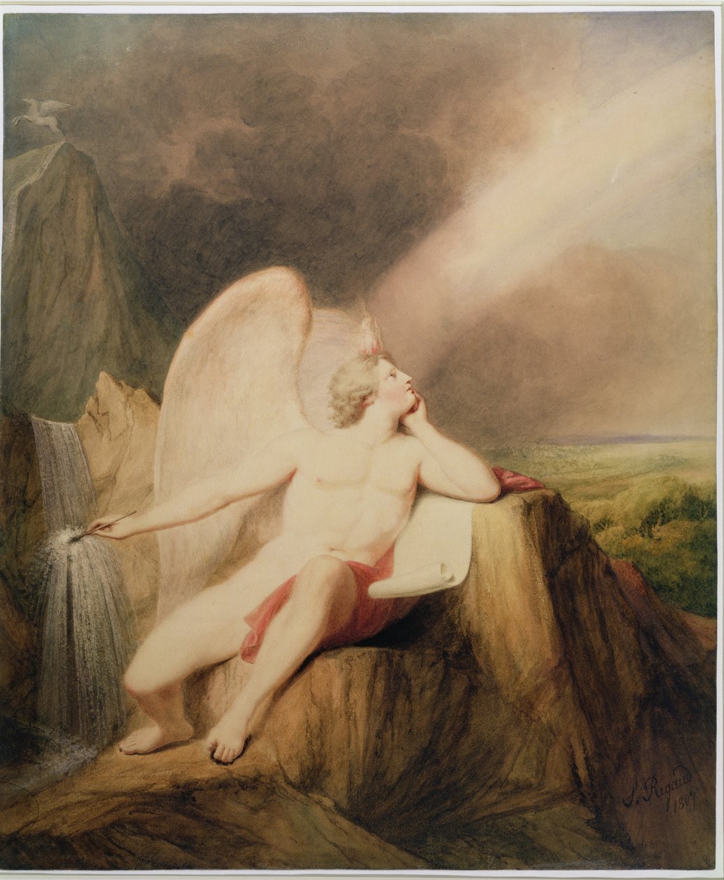 Konsten att måla, 1807 av John Francis Rigaud
