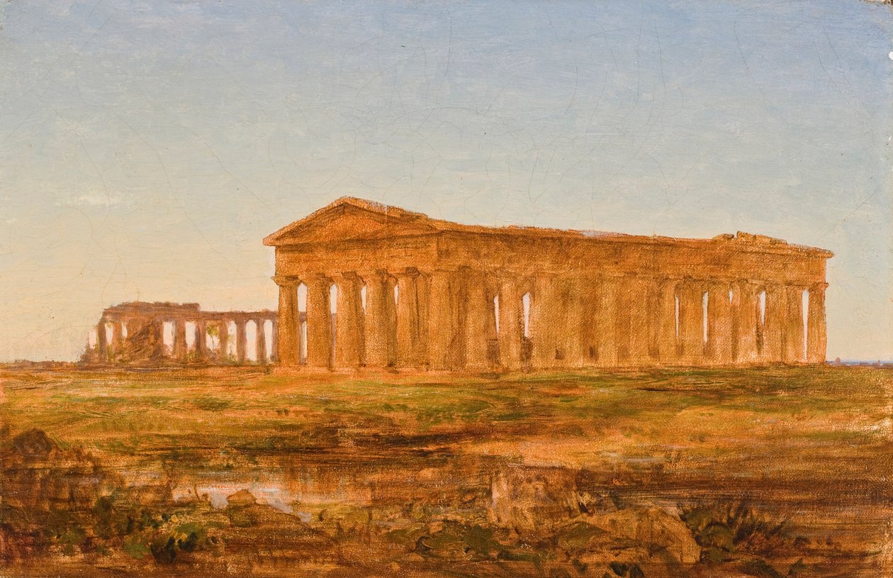 Neptunus tempel, Paestum, 1847 av John Frederick Kensett