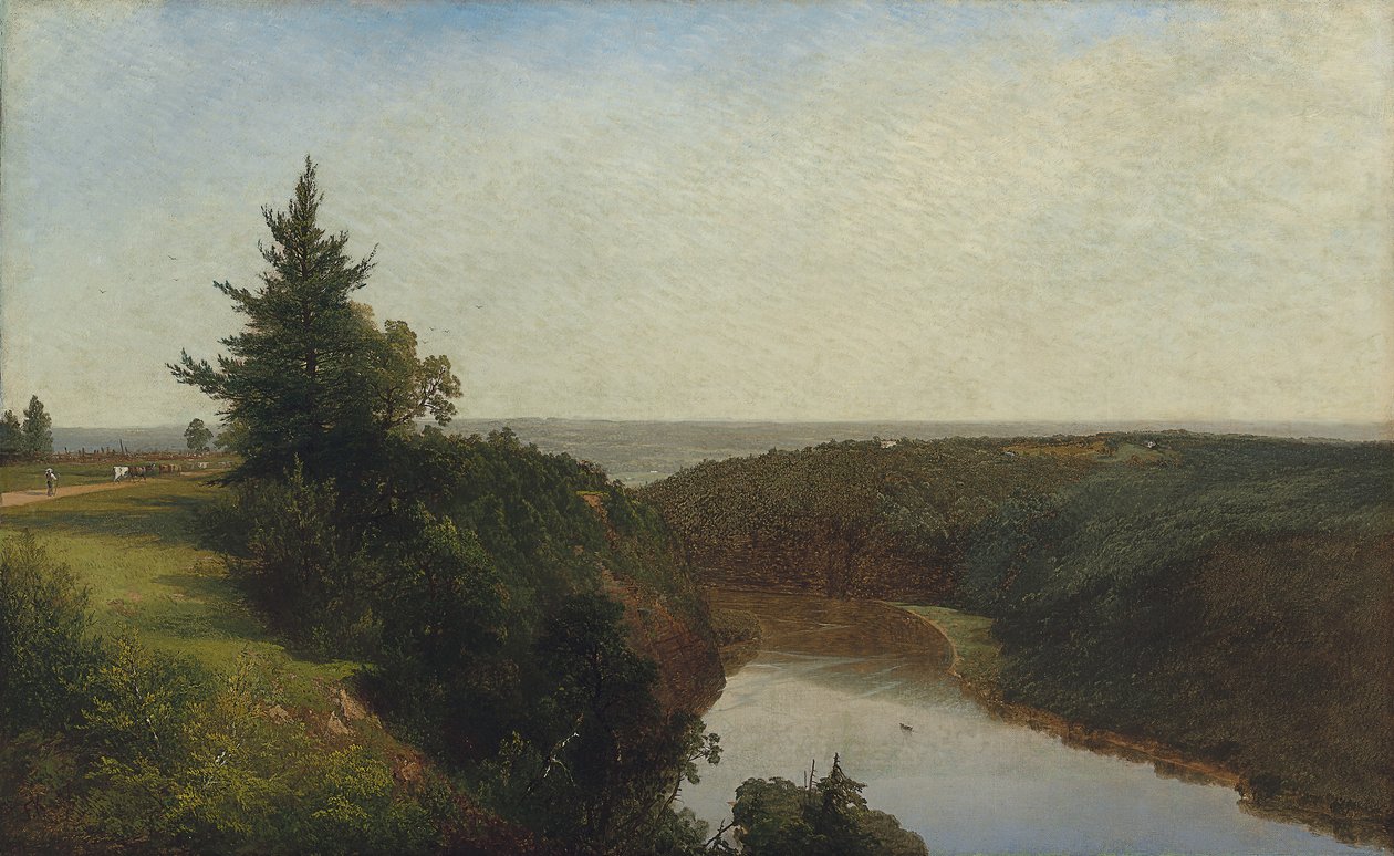 Utsikt över Genesee nära Mount Morris, 1857 av John Frederick Kensett
