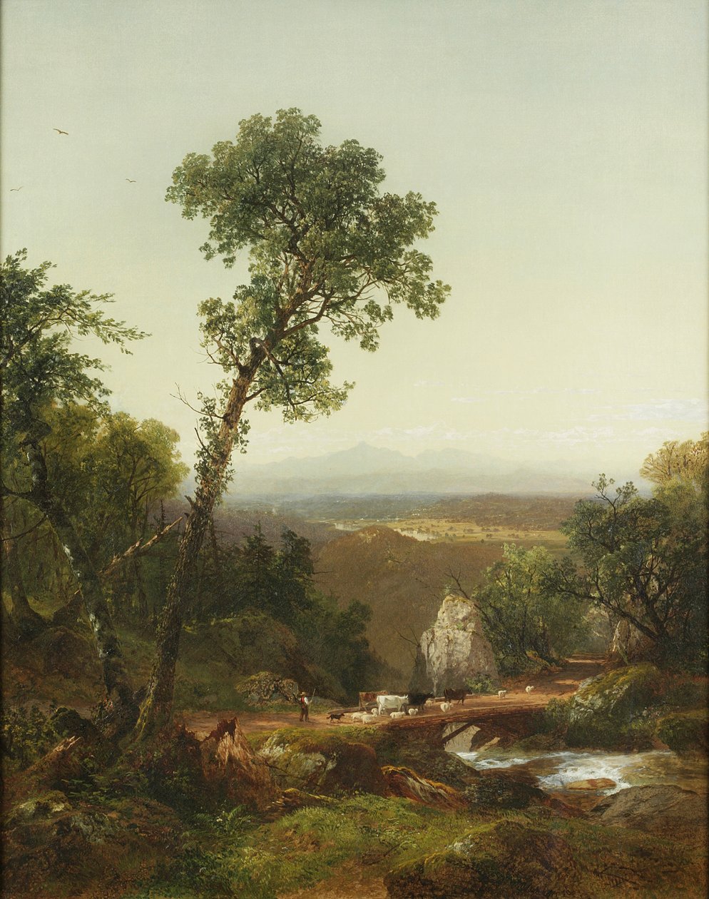 Vitt bergslandskap, 1859 av John Frederick Kensett