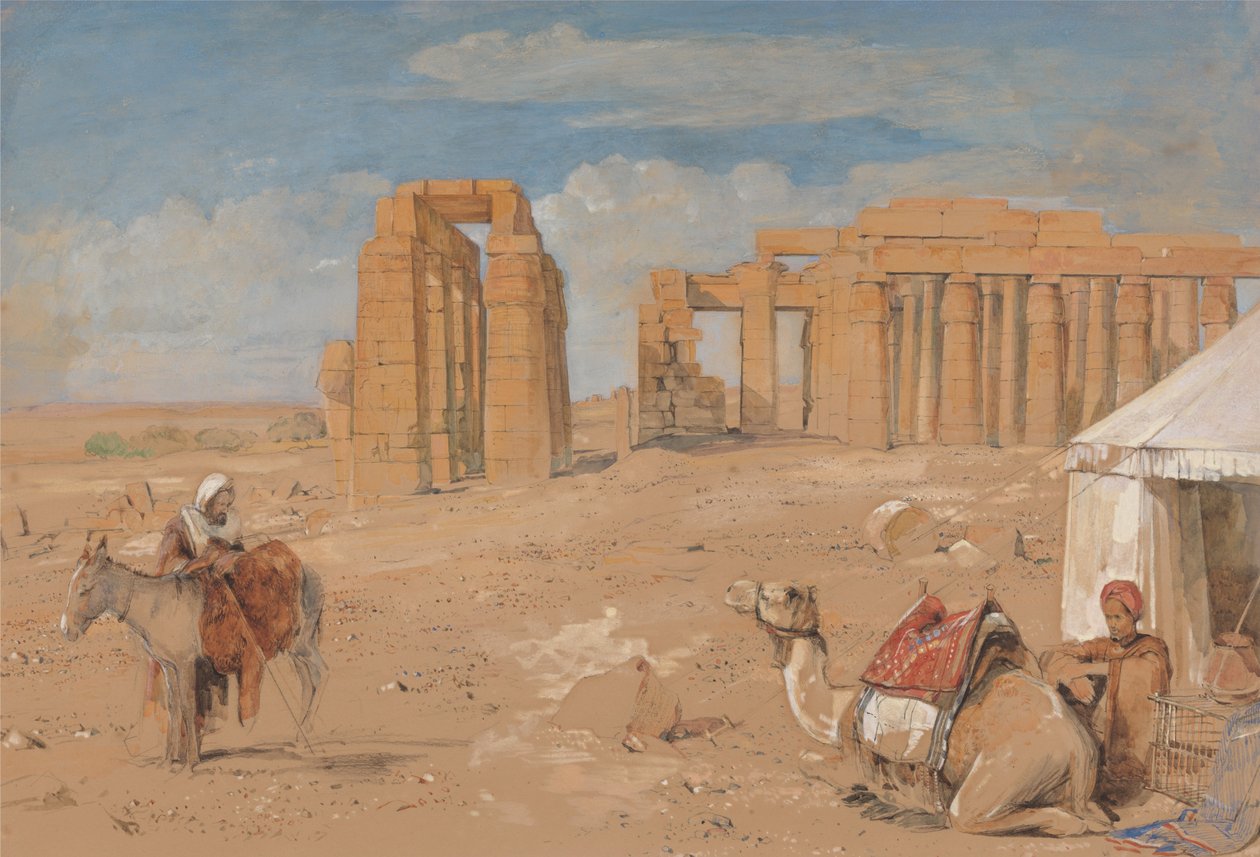The Ramesseum at Thebes av John Frederick Lewis