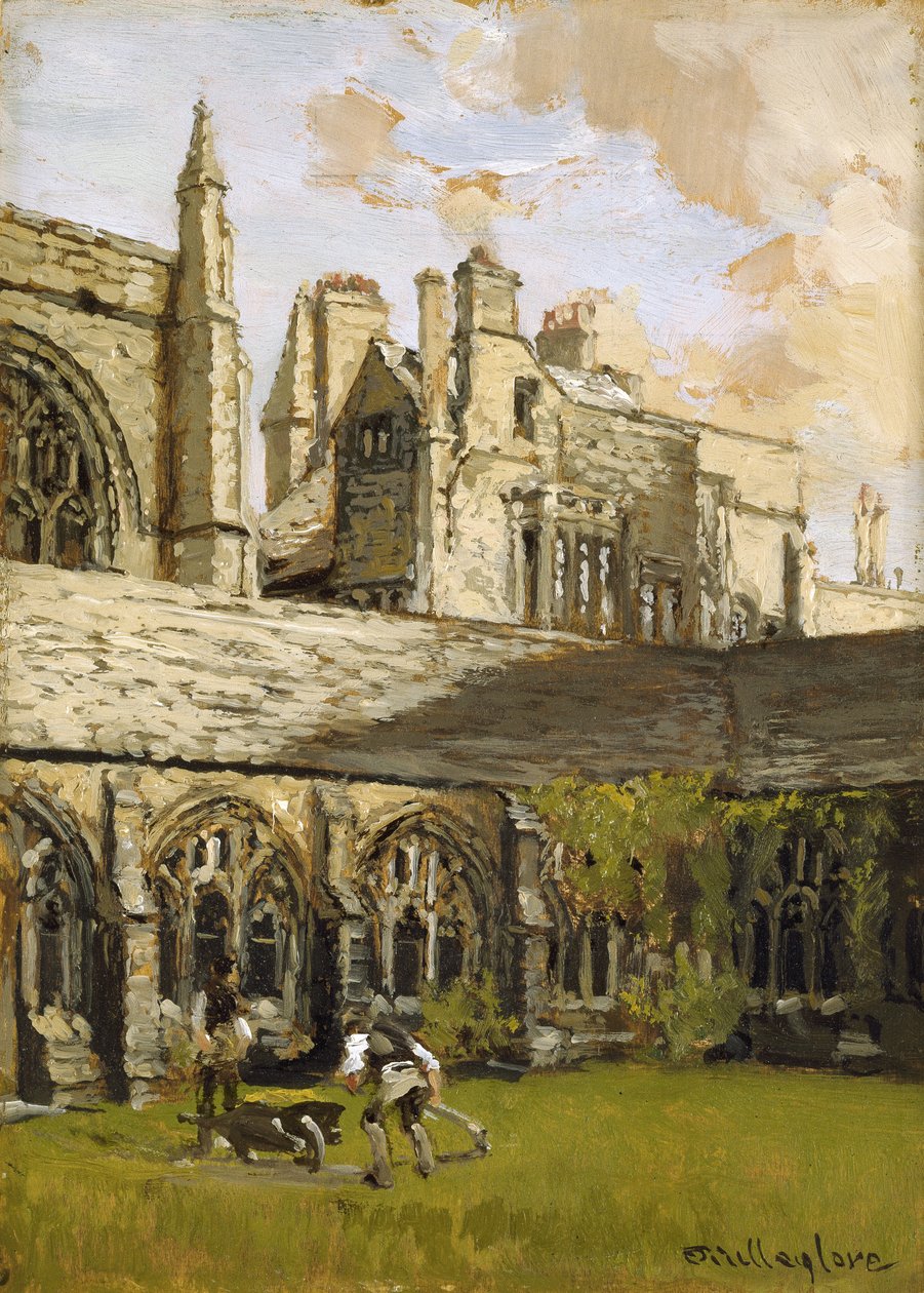 Cloisters vid New College, Oxford av John Fulleylove