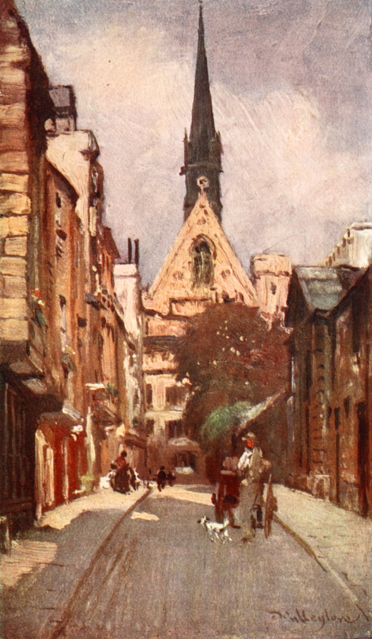 Exeter College Chapel, från Ship Street, 1903 av John Fulleylove