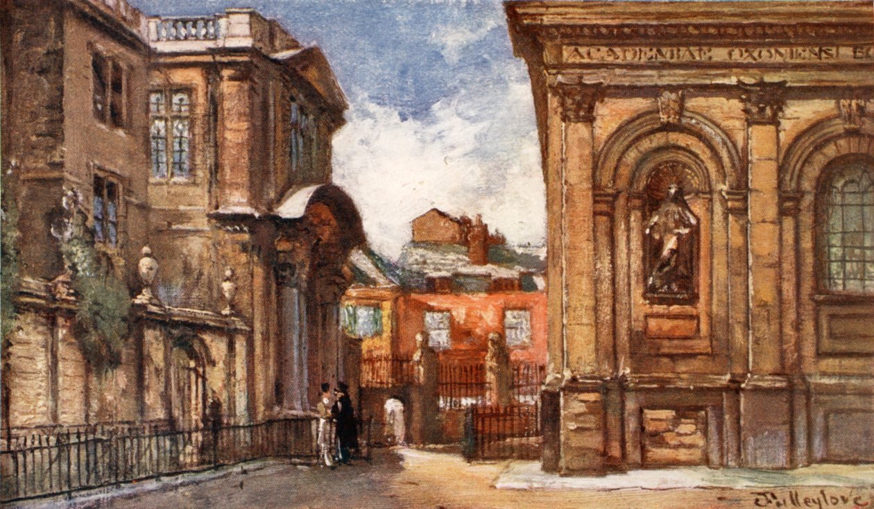 Old Ashmolean Museum och Sheldonian Theatre, 1903 av John Fulleylove