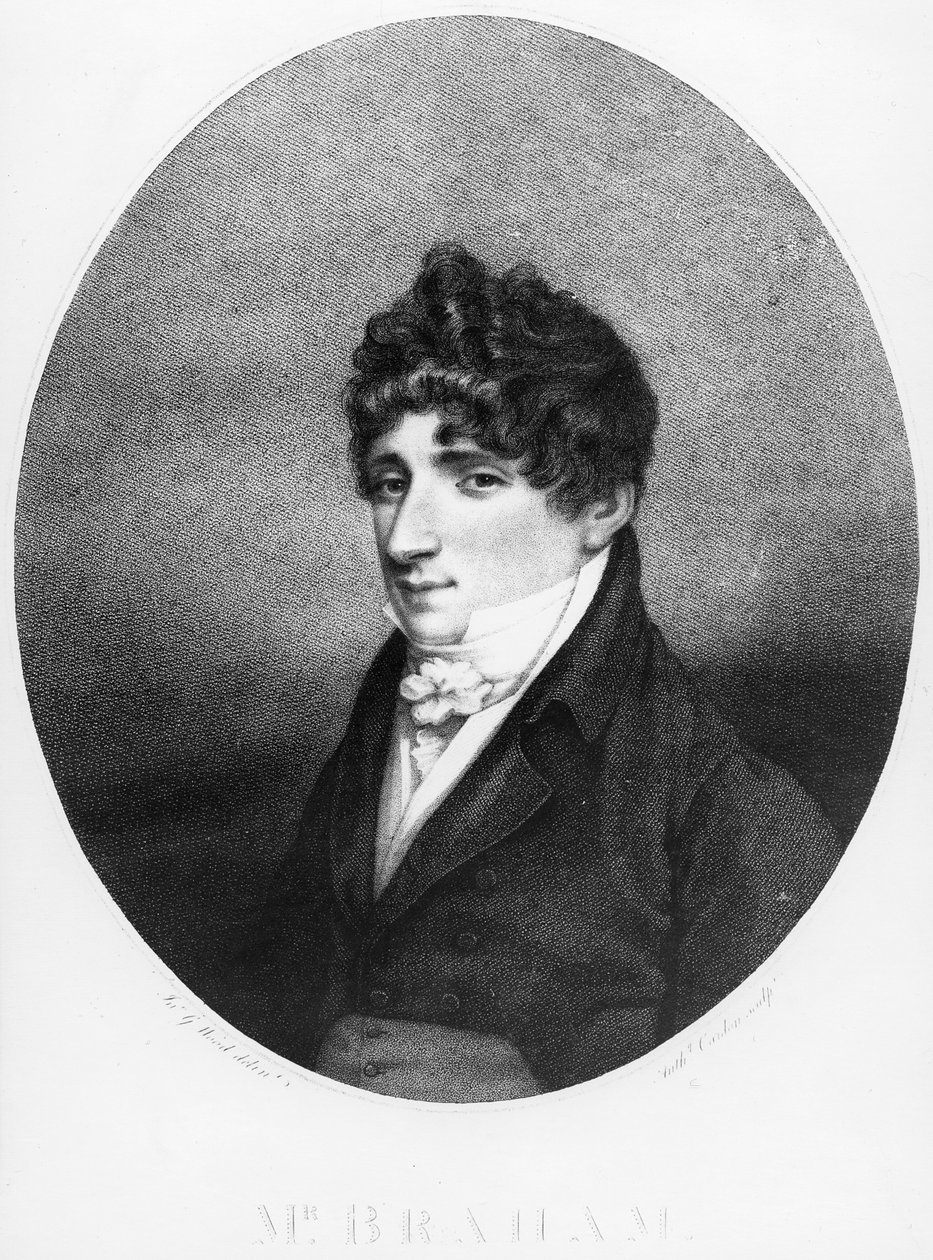 John Braham, graverad av Anthony Cardon, 1806 av John George Wood
