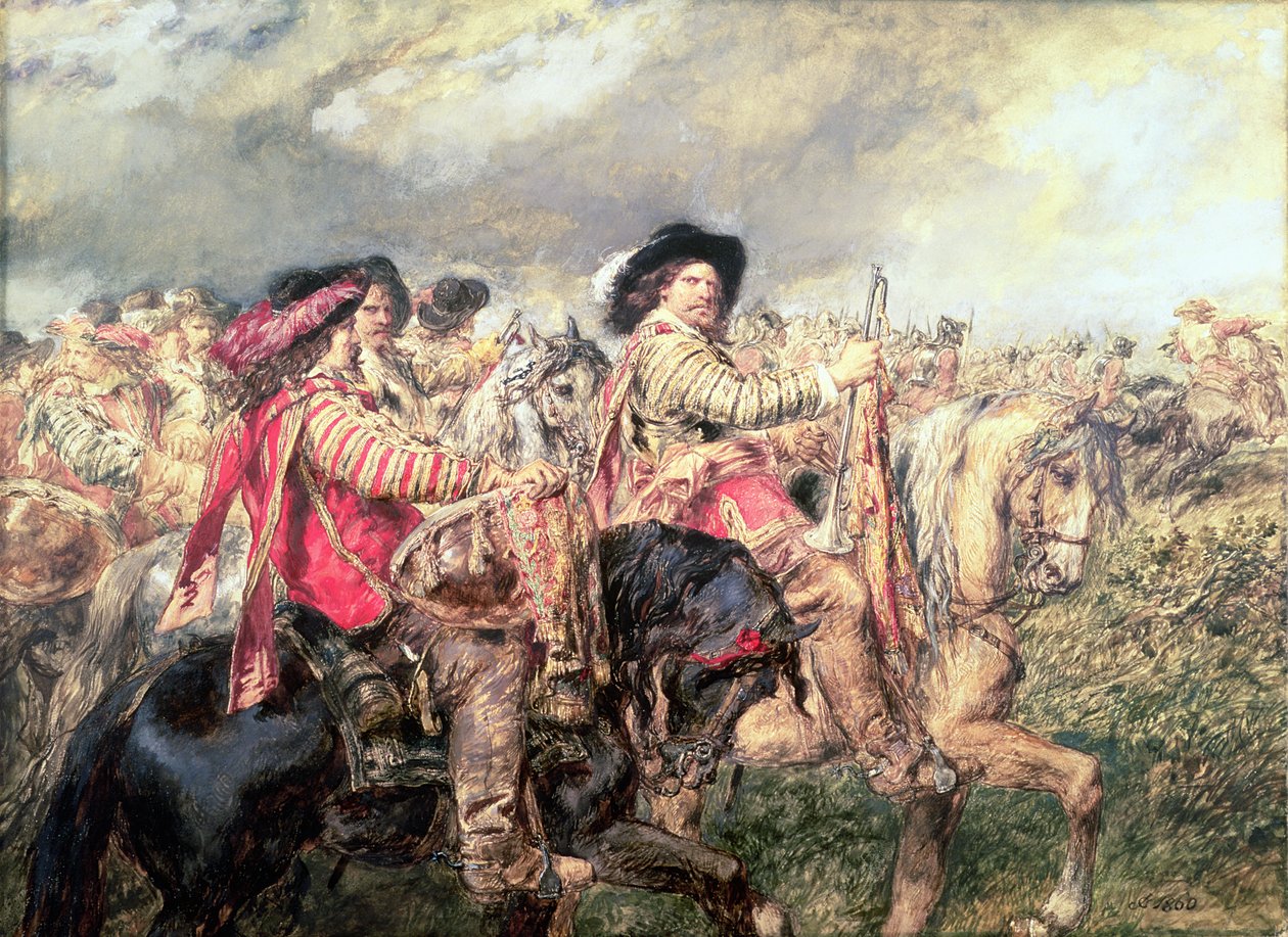 Efter slaget vid Naseby 1645, 1860 av John Gilbert