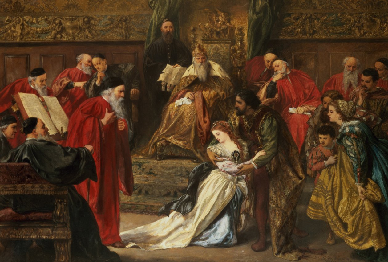 Cordelia i kung Lears hov, 1873 av John Gilbert