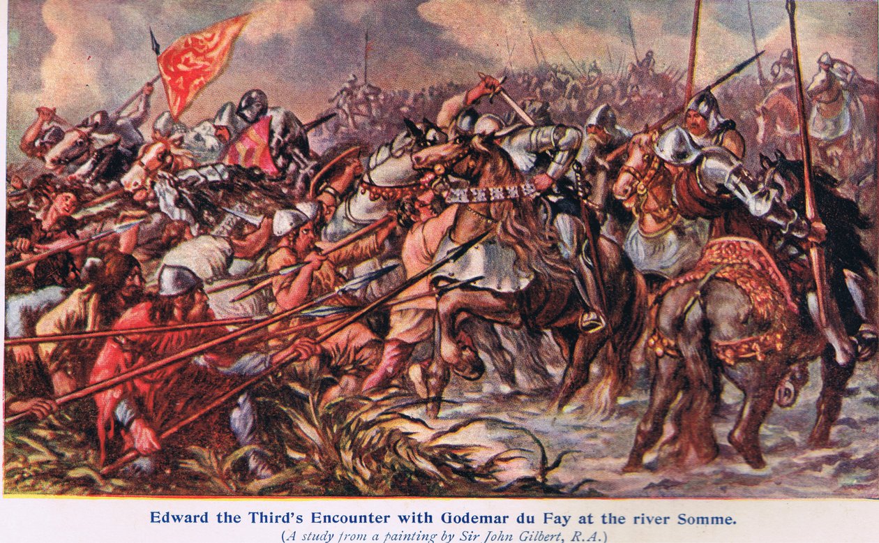 Edward 111:s möte med Godemur de Fay av John Gilbert