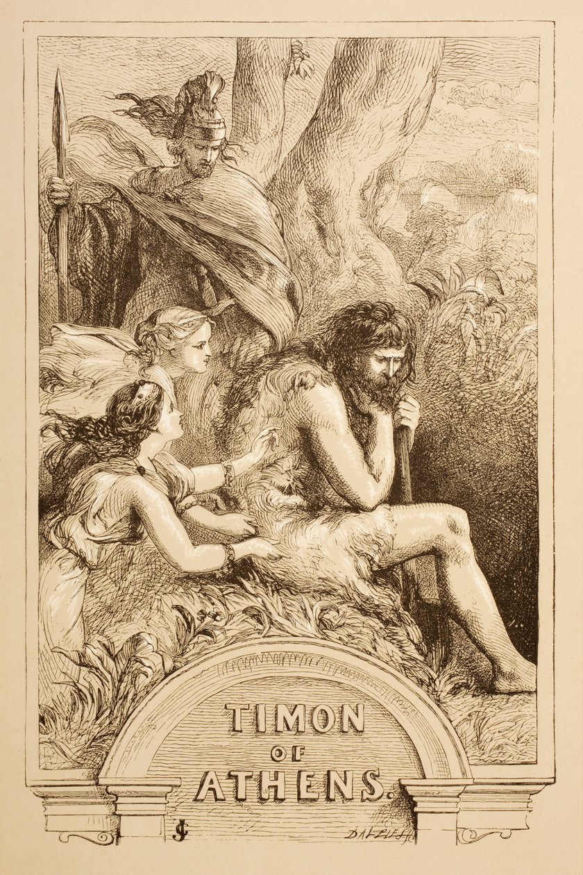Illustration för Timon av Aten, från 