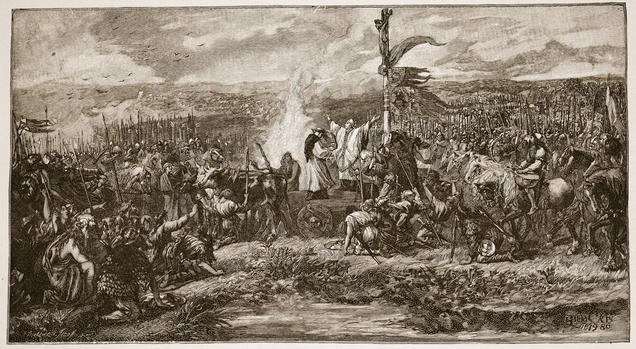 The Battle of the Standard, illustration från 