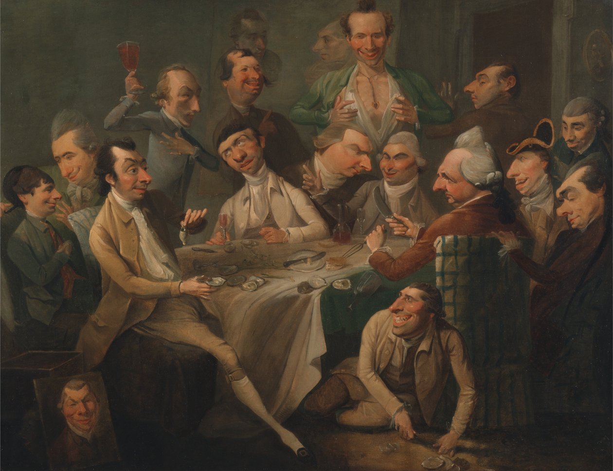 En karikatyrgrupp av John Hamilton Mortimer
