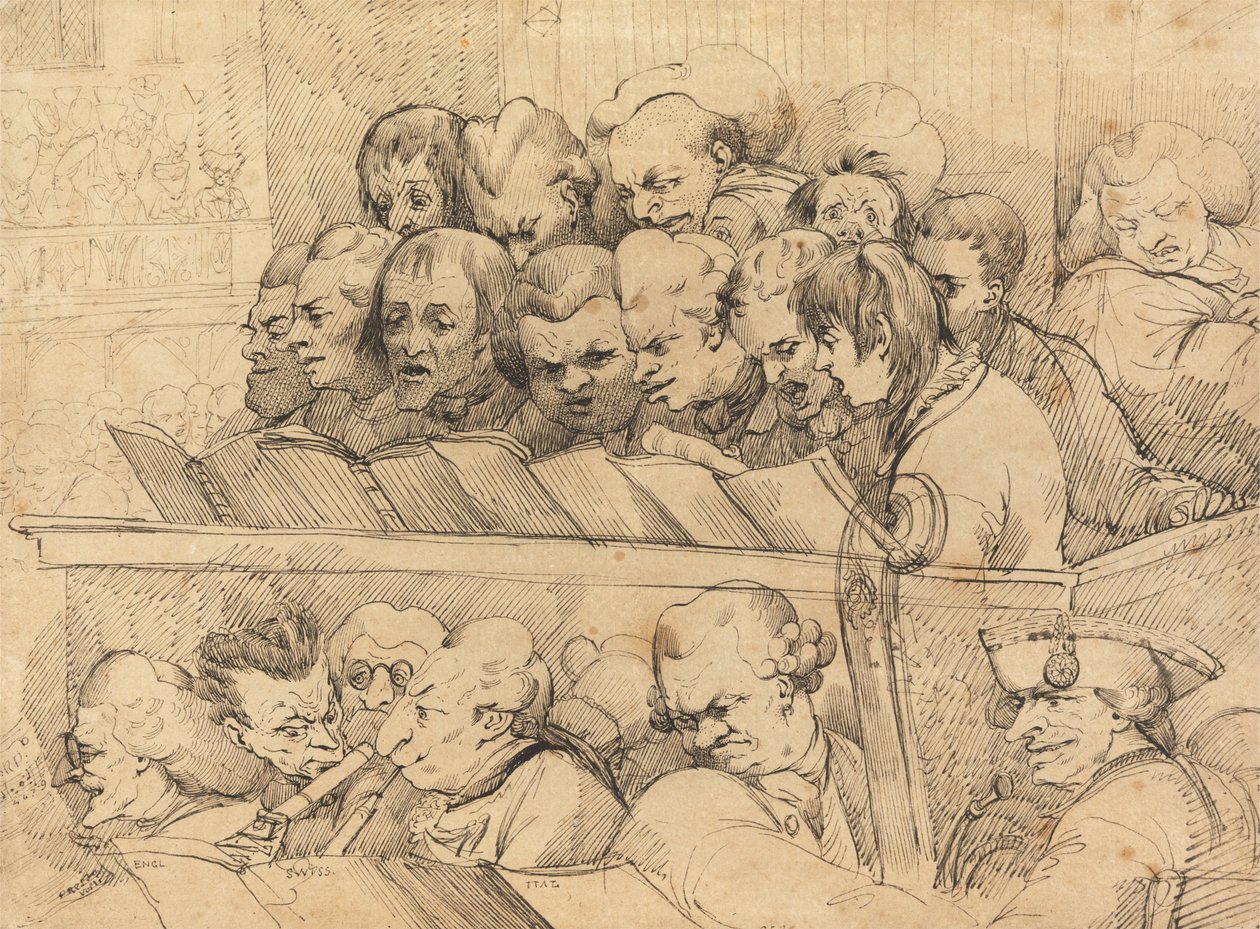 Kör och orkester (ett körband) av John Hamilton Mortimer