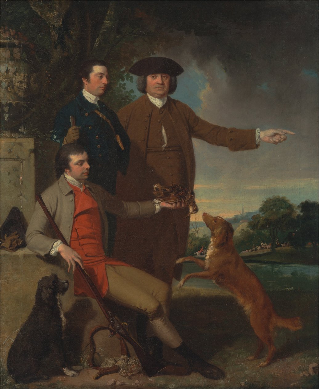 Self-Portrait with His Father and His Brother av John Hamilton Mortimer