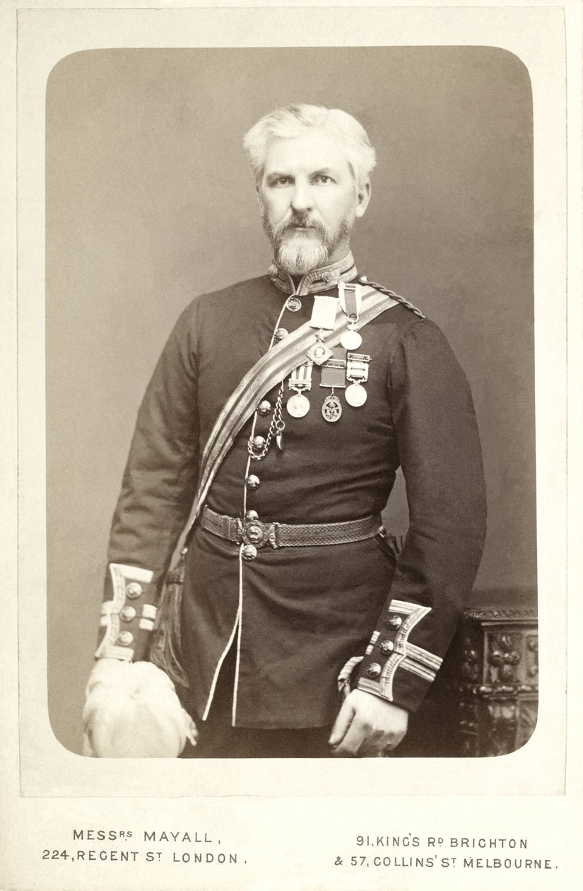 James Augustus Grant (1827-1892), skotsk upptäcktsresande i det östra ekvatoriala Afrika av John Jabez Edwin Mayal