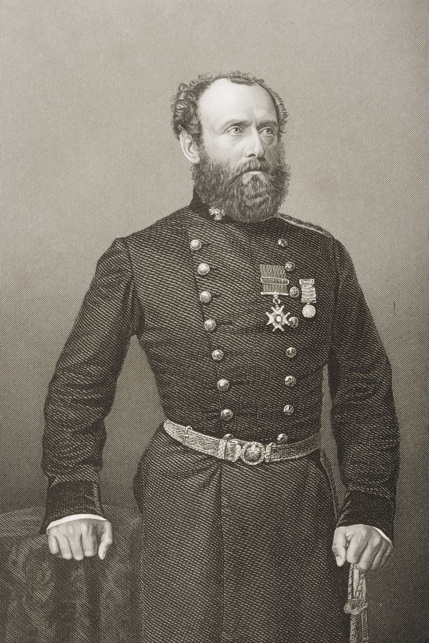 Charles Ash Windham (1810-70), K.C.B., graverad av D.J. Pund från ett fotografi från 