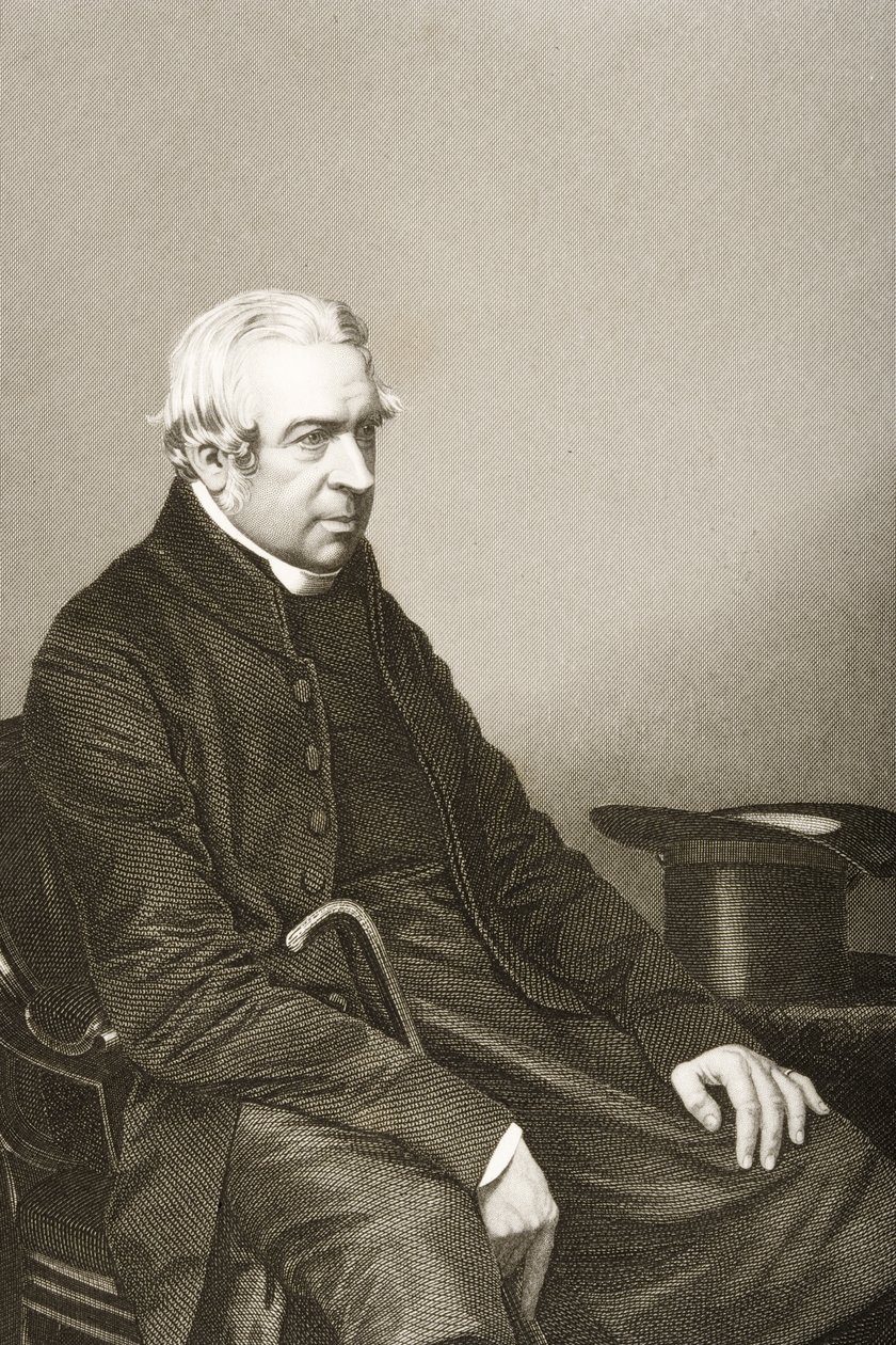 Charles Richard Sumner (1790-1874) graverad av D.J. Pund från ett fotografi, från 