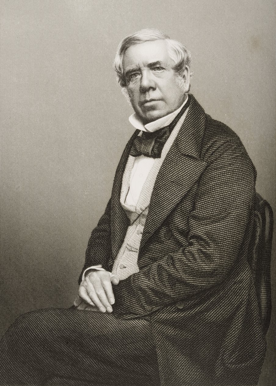David Roberts (1796-1864) graverad av D.J. Pund från ett fotografi, från 