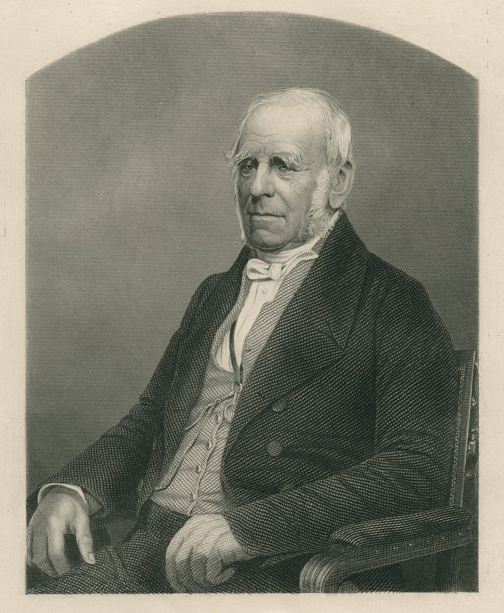 Henry Petty-Fitzmaurice, 3:e markis av Lansdowne, graverad av D.J. Pound från ett fotografi, från "The Drawing-Room of Eminent Personages, Volume 2", utgiven i London 1860. av John Jabez Edwin Paisley Mayall