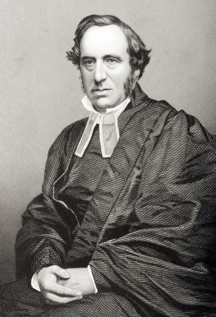 Richard Chenevix Trench (1807-86) graverad av D.J. Pund från ett fotografi, från 