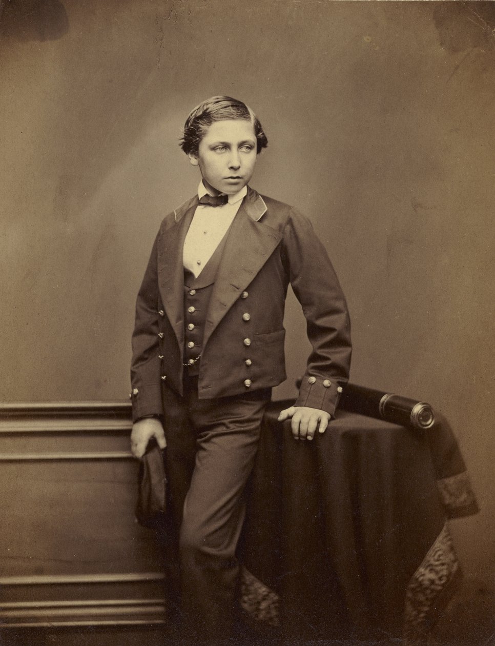 Prinsen av Wales, senare Edward VIII, ca 1856 (albumin silvertryck) av John Jabez Edwin Paisley Mayall