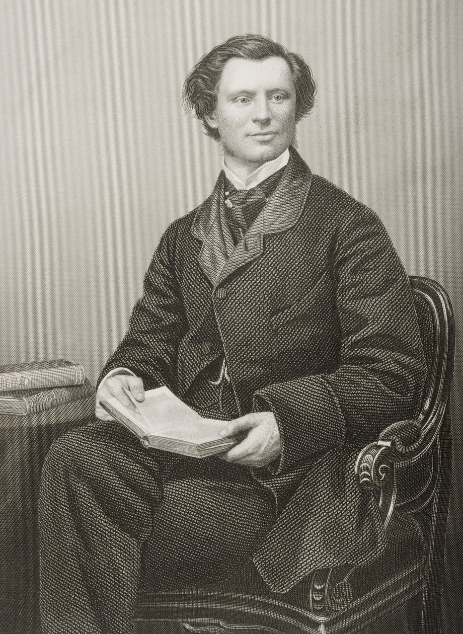 William Coutts Keppel (1832-94) Viscount Bury, graverad av D.J. Pund från ett fotografi, från 
