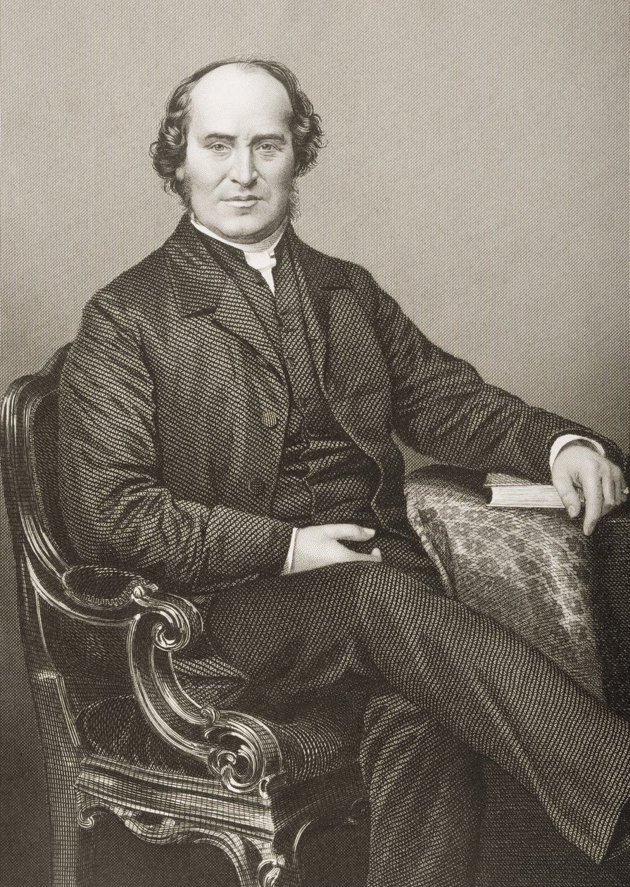William Weldon Champneys (1807-75) graverad av D.J. Pund från ett fotografi, från 