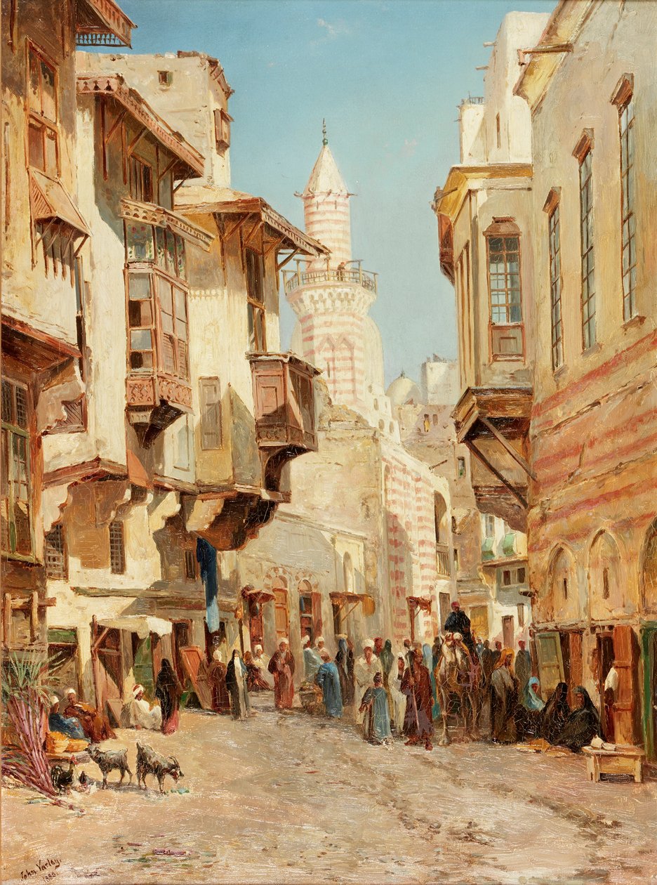 Emir Mindars moské, Kairo, 1880 av John Jnr. Varley