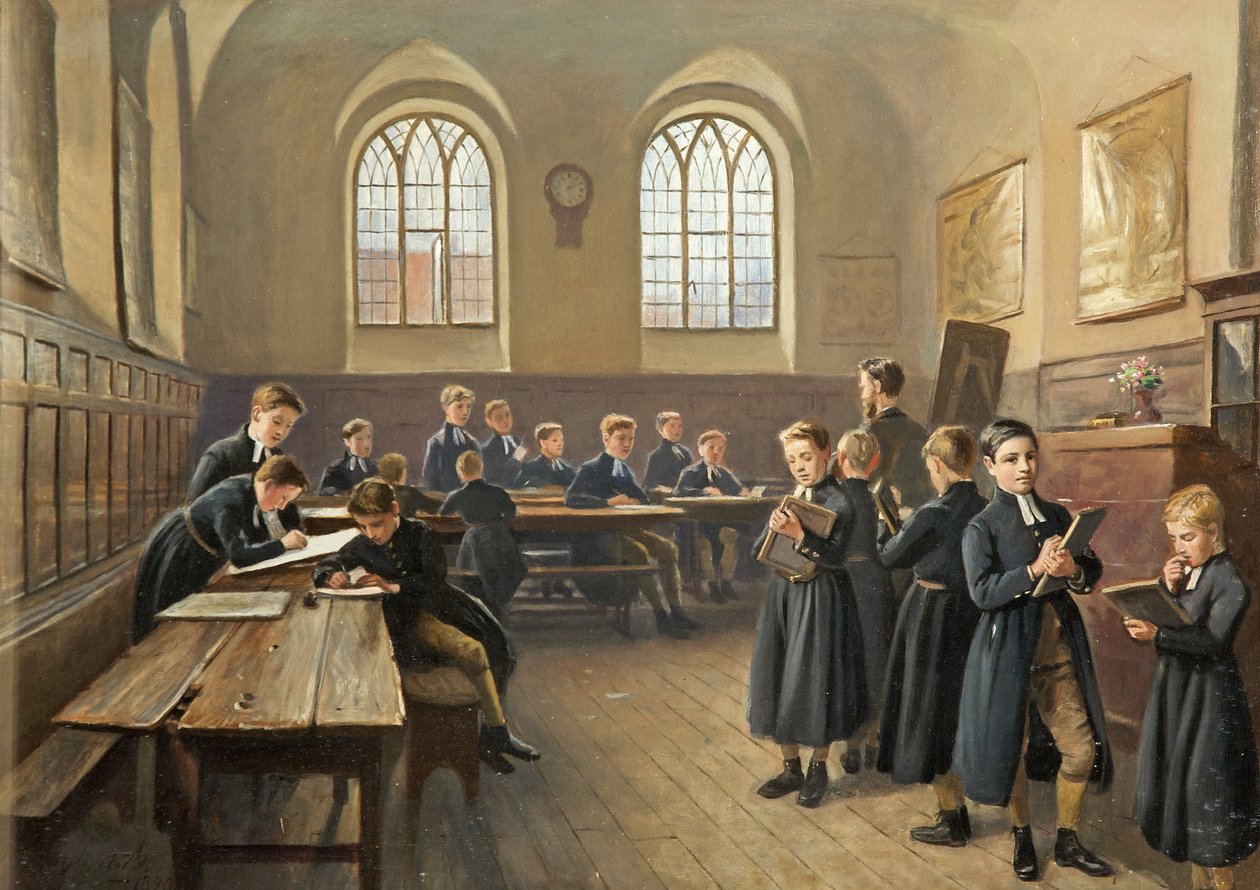 Blue Coat School Gloucester, 1879-90 av John Kemp