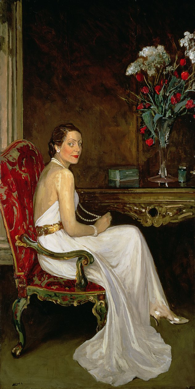 Viscountess Wimborne av John Lavery