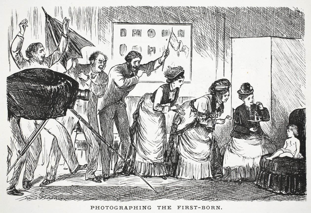 Fotograferar den förstfödda av John Leech