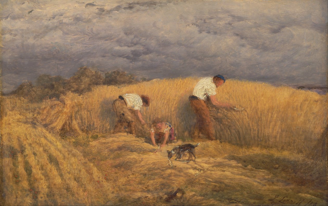 A Finished Study for Reaping av John Linnell