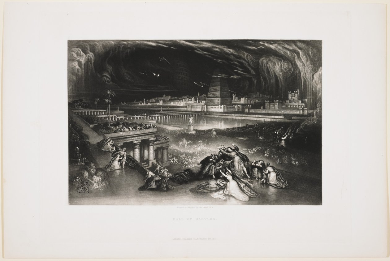 Kuanguka kwa Babeli, 1826swed av John Martin