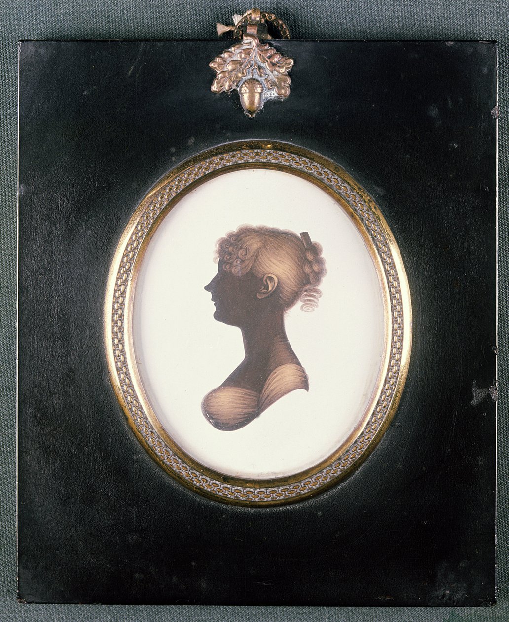 Siluett av Cassandra Austen, ca 1809 av John Meiers