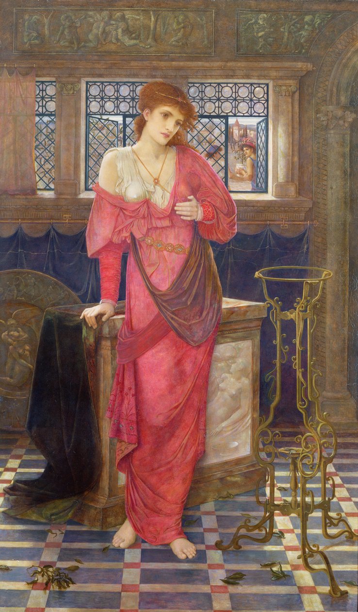 Isabella och basilikakrukan av John Melhuish Strudwick