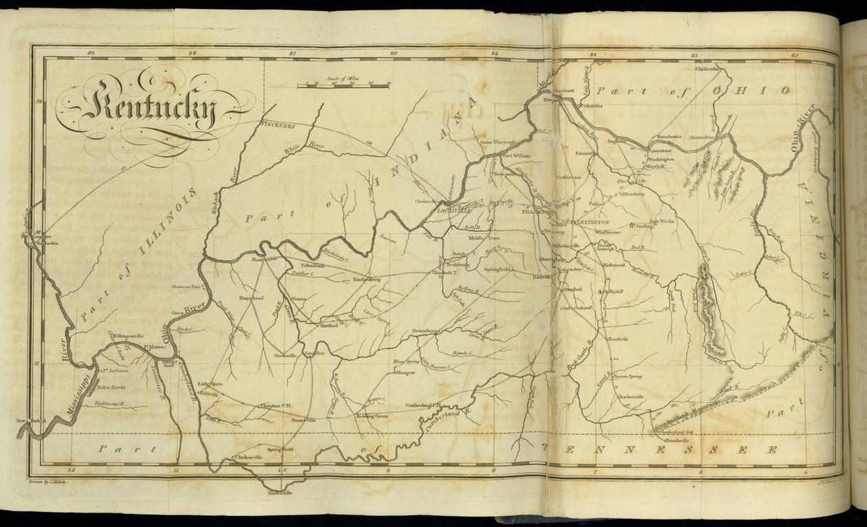 Sidor från "Resor genom Amerikas förenta stater...", 1818 av John Melish