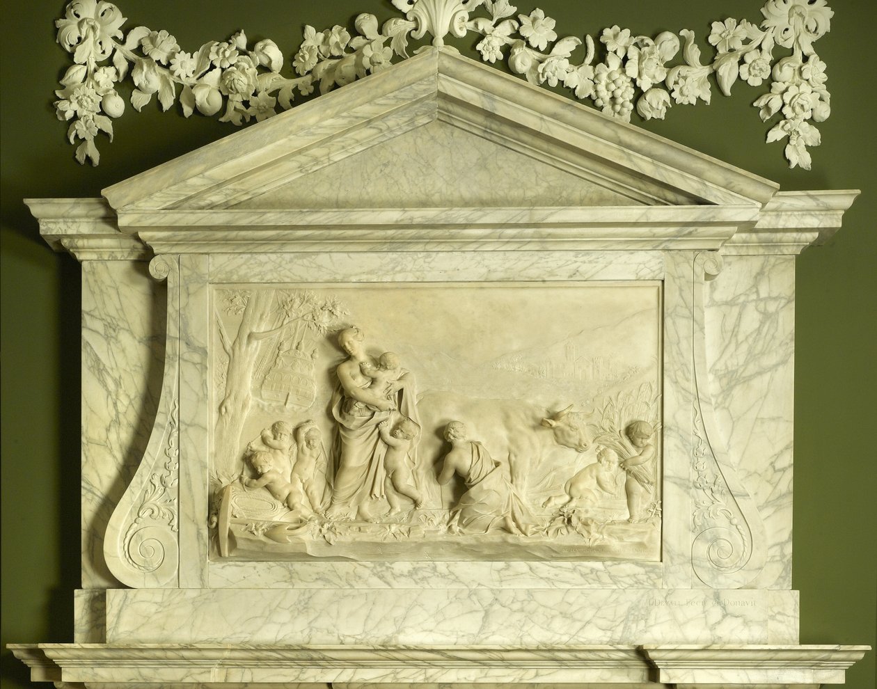 Välgörenhet, 1746 (marmor) av John Michael Rysbrack