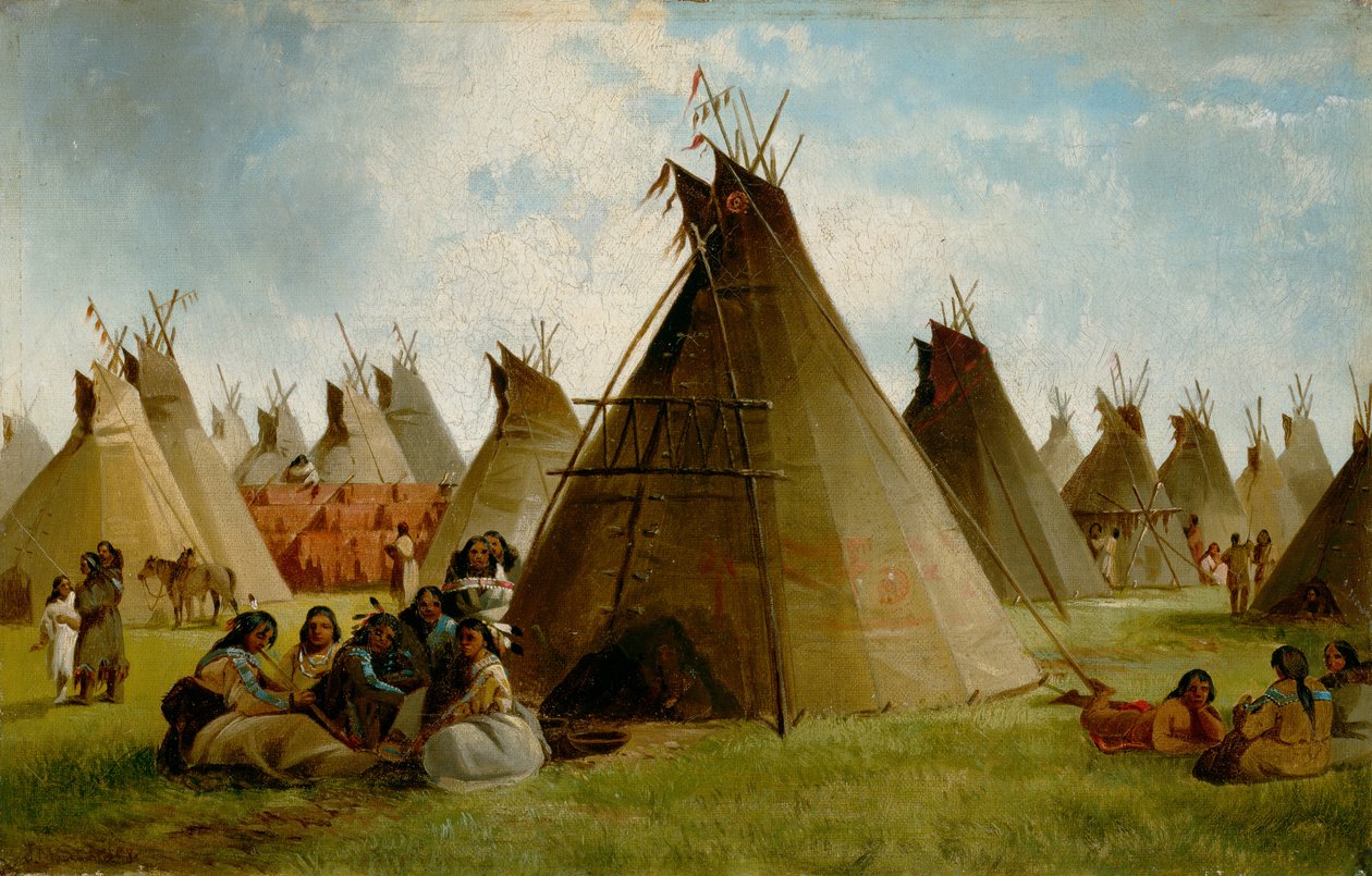Prairie Indian Encampment, ca 1870 av John Mix Stanley