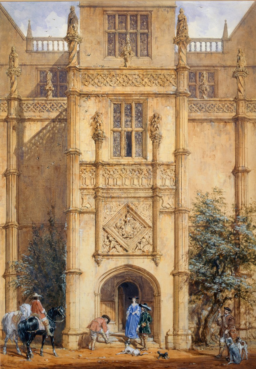 Veranda vid Montacute, 1842 av John Nash