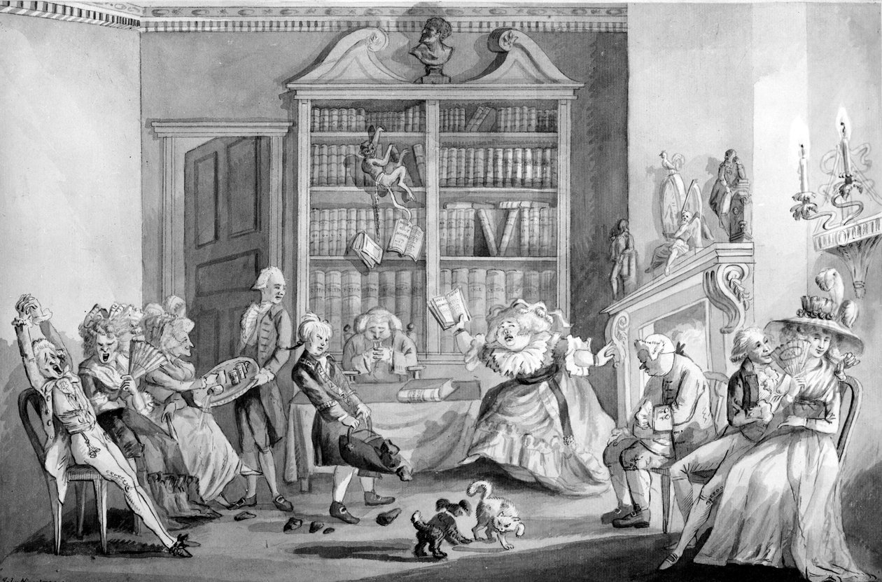 En privat repetition av Jane Shore, 1790 av John Nixon